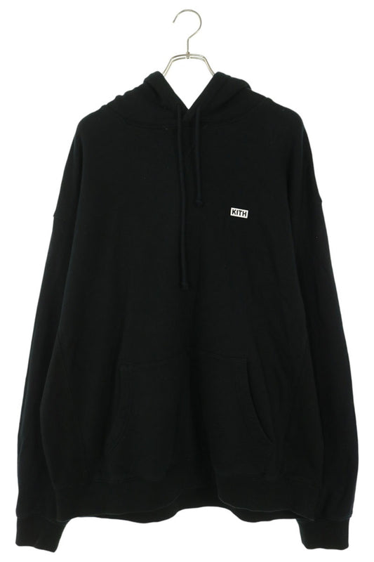 KITH Front Logo Patch Hoodie Black Size XXL