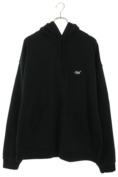 KITH Black Logo Embroidered Hoodie Size XL