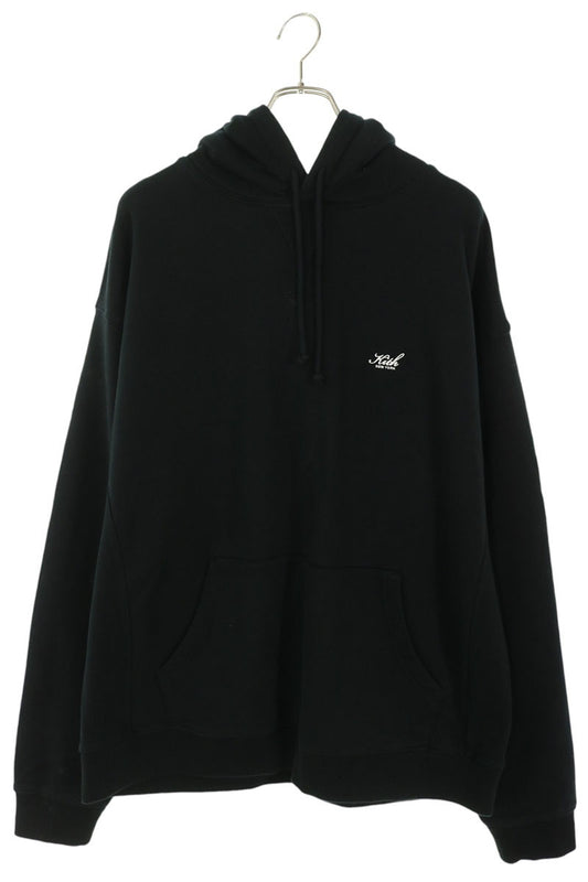 KITH Black Logo Embroidered Hoodie Size XL