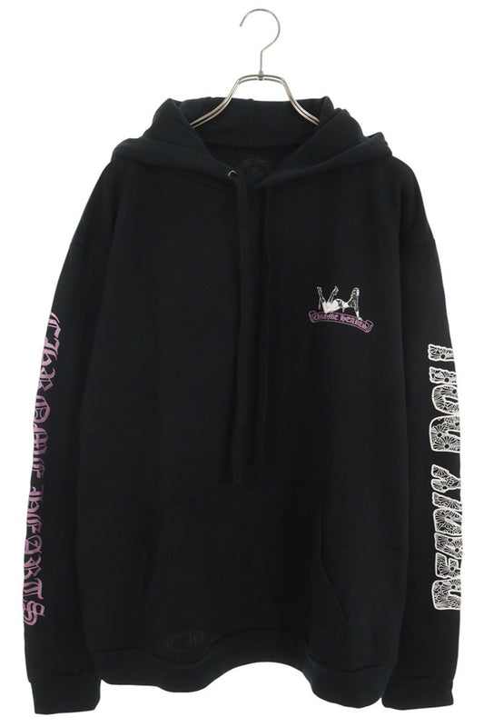 Chrome Hearts DEADLY DOLL Back Print Pullover Hoodie Size XL