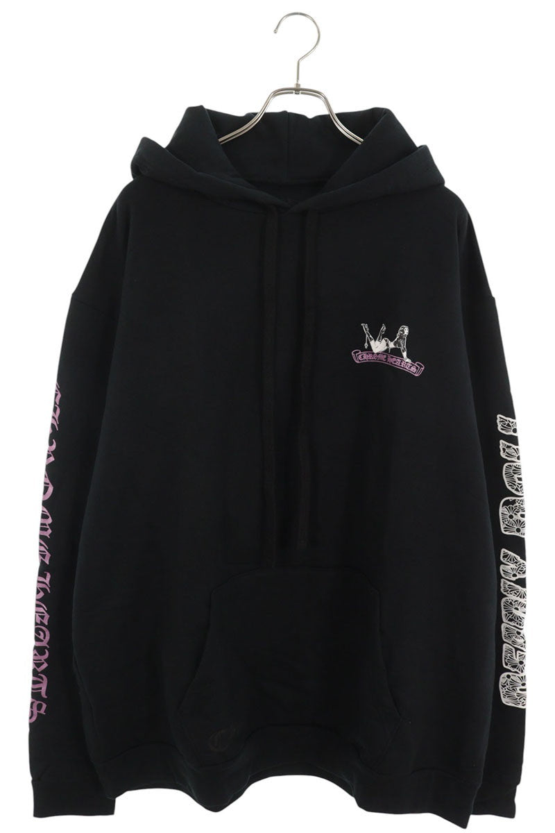 Chrome Hearts DEADLY DOLL Back Print Hoodie Black Size XXL