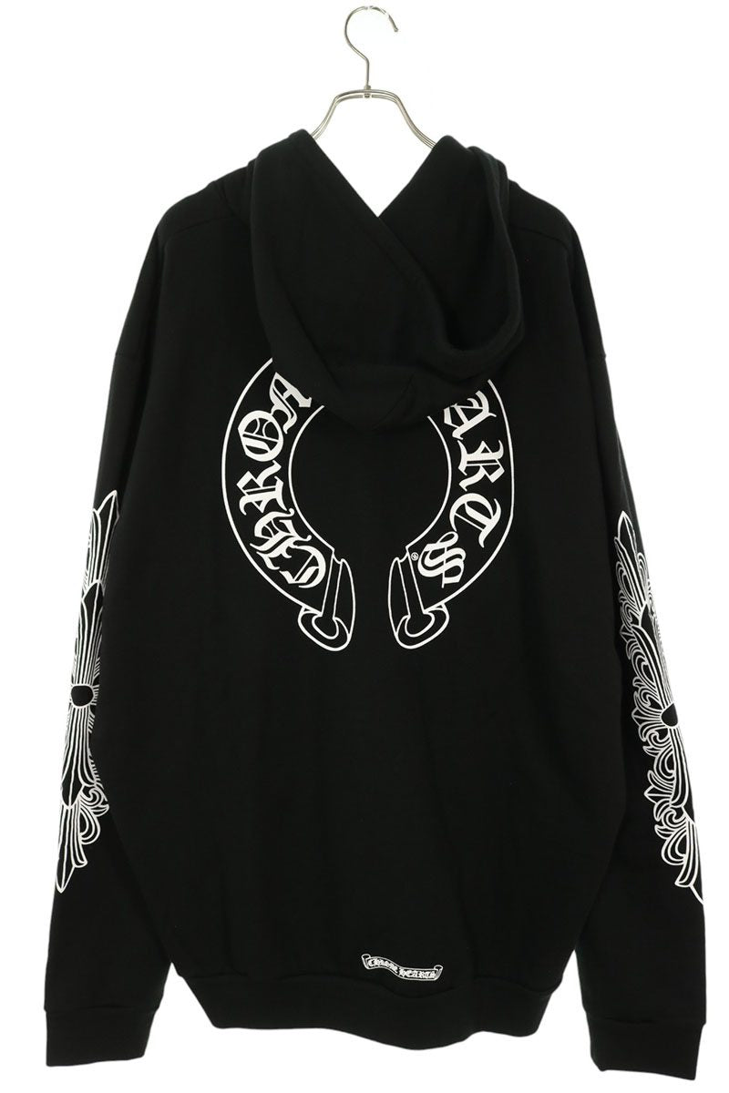 Chrome Hearts Floral Horseshoe Zip Hoodie Size XXL