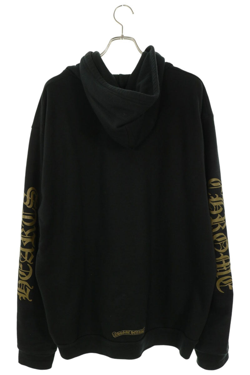 Chrome Hearts Arm Logo Print Zip Hoodie Size L