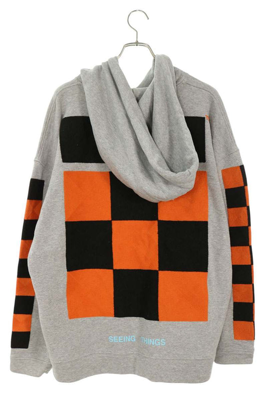 OFF-WHITE Back Square Bias Embroidered Hoodie Multi Size XS