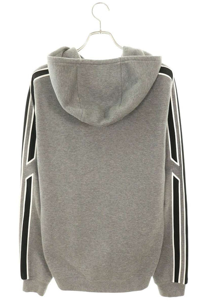 HERMES H-Logo Full Zip Cotton Hoodie Gray Size L