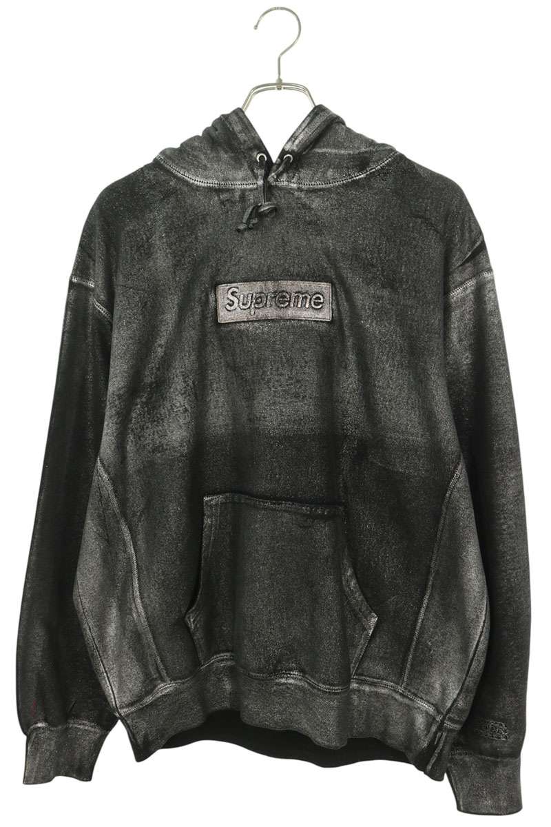 SUPREME x MM6 Foil Box Logo Hoodie Black Size M