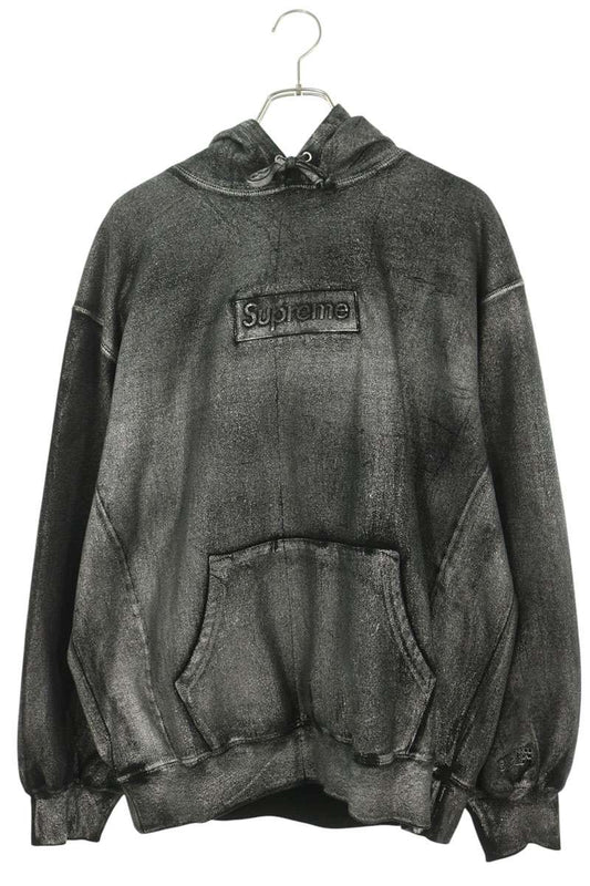 SUPREME x MM6 Foil Box Logo Hoodie Black Size L