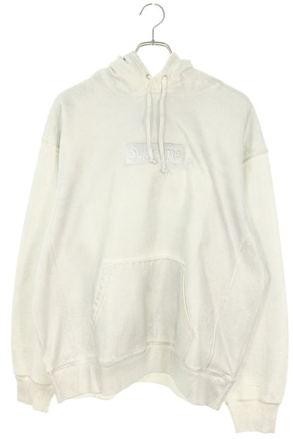 SUPREME x MM6 Foil Box Logo Hoodie White Size M