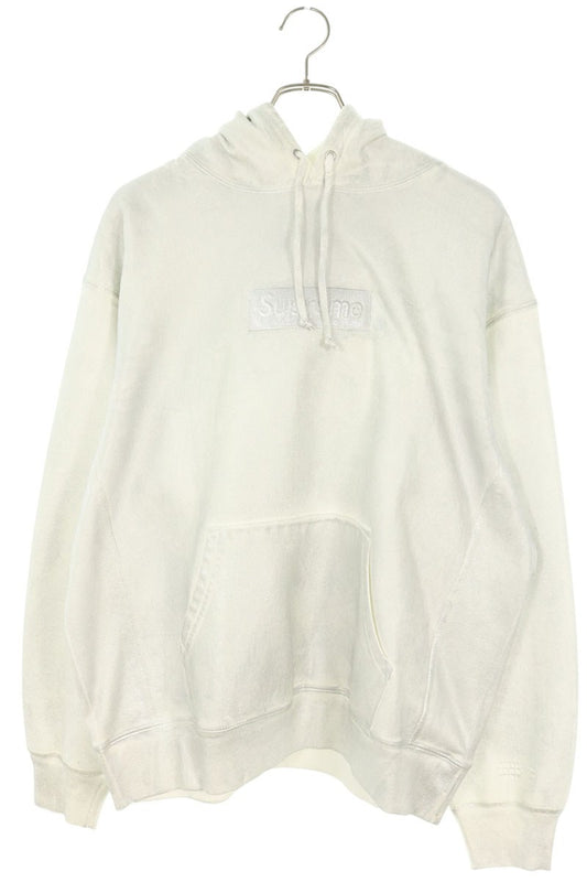 SUPREME x MM6 Foil Box Logo Hoodie White Size M