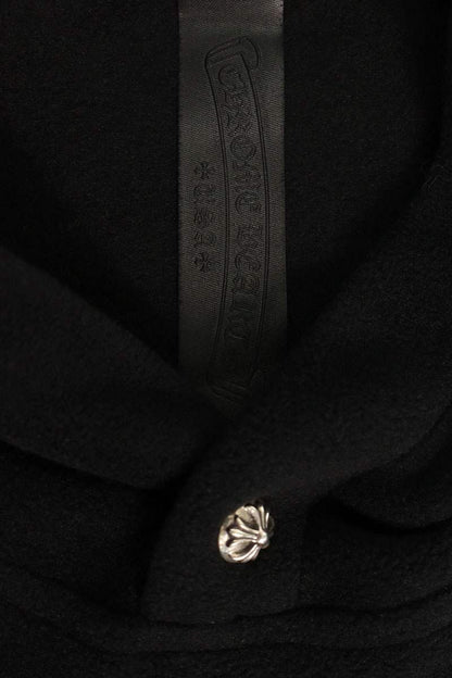 Chrome Hearts CH Patch Fleece Pullover Hoodie Black Size M