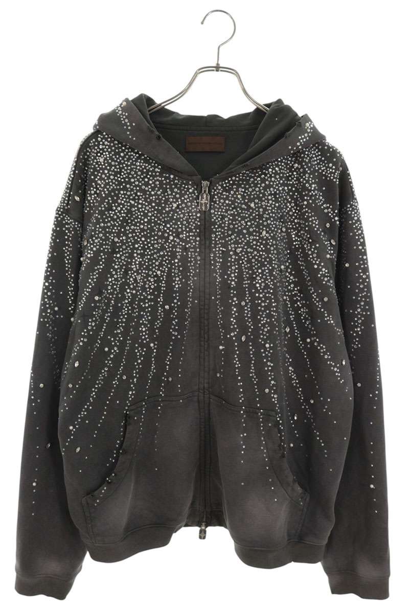 Birth Of Royal Child Bijoux Embellished Hoodie Gray Size L