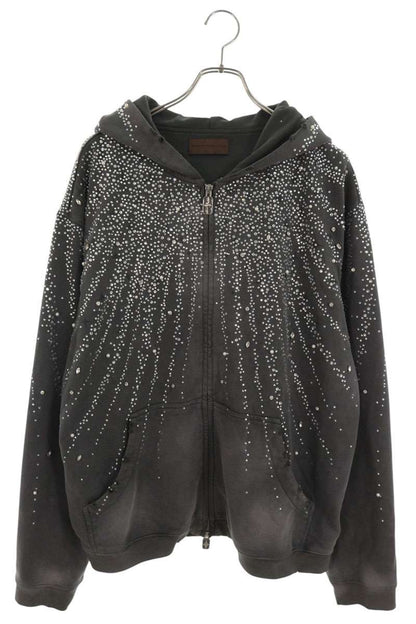 Birth Of Royal Child Bijoux Embellished Hoodie Gray Size L