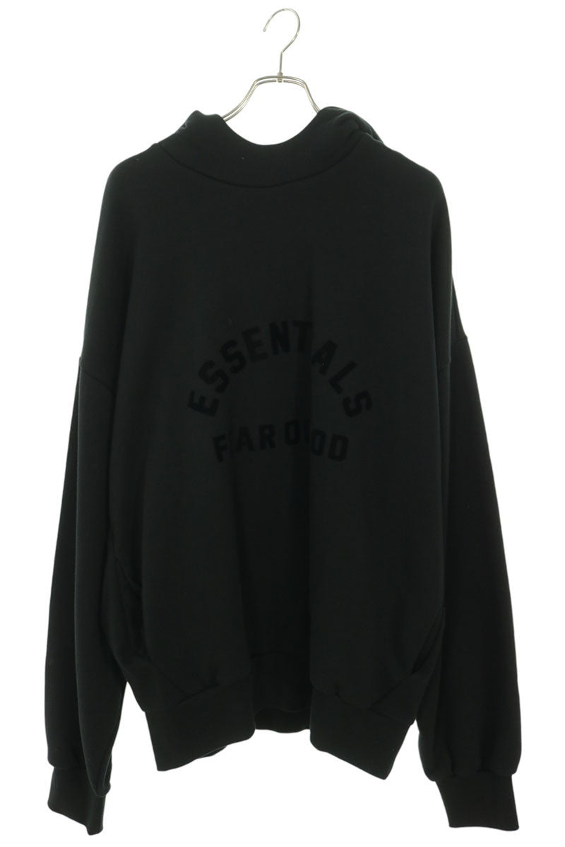 FOG ESSENTIALS Logo Patch Hoodie Black Size L
