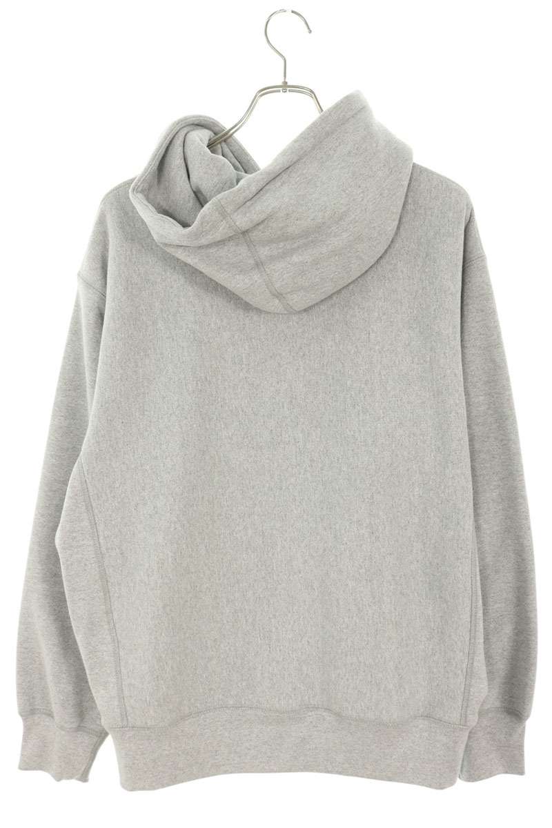SUPREME Cross Box Logo Hoodie Gray Size M