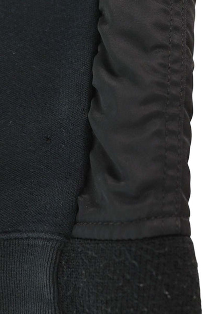 Sacai Sponge Sweat MA-1 Hybrid Zip Hoodie Black Size 4