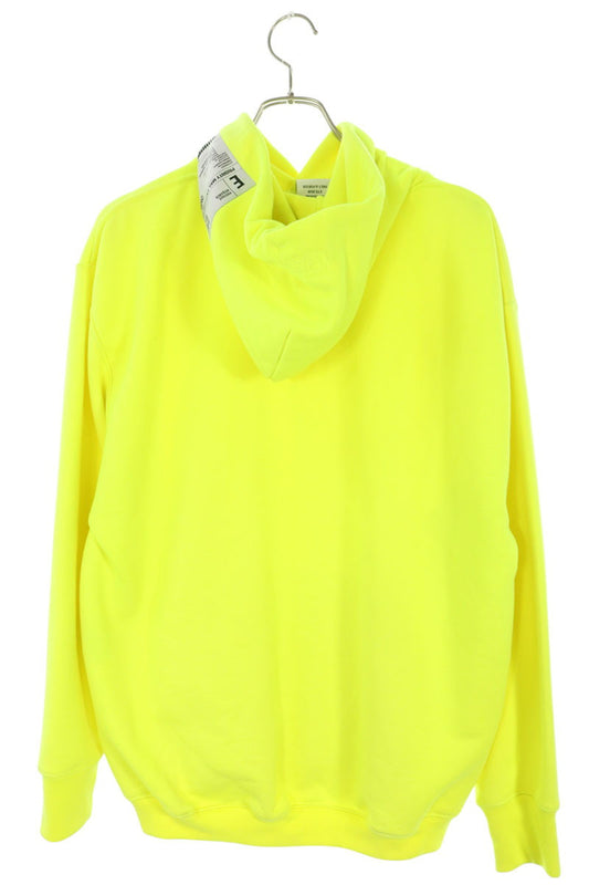 VETEMENTS Logo Patch Hoodie Yellow Size S