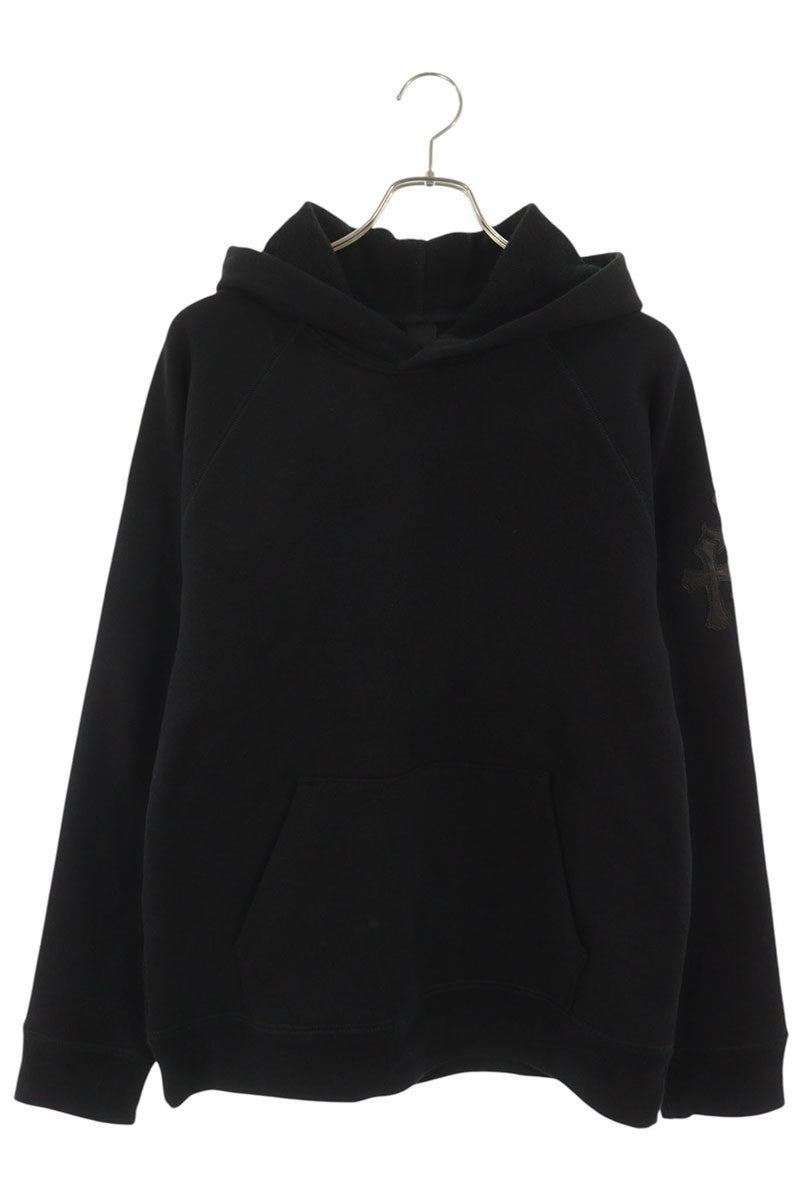 Chrome Hearts Y NOT HD PLVR GYN U Leather Hoodie M Size M
