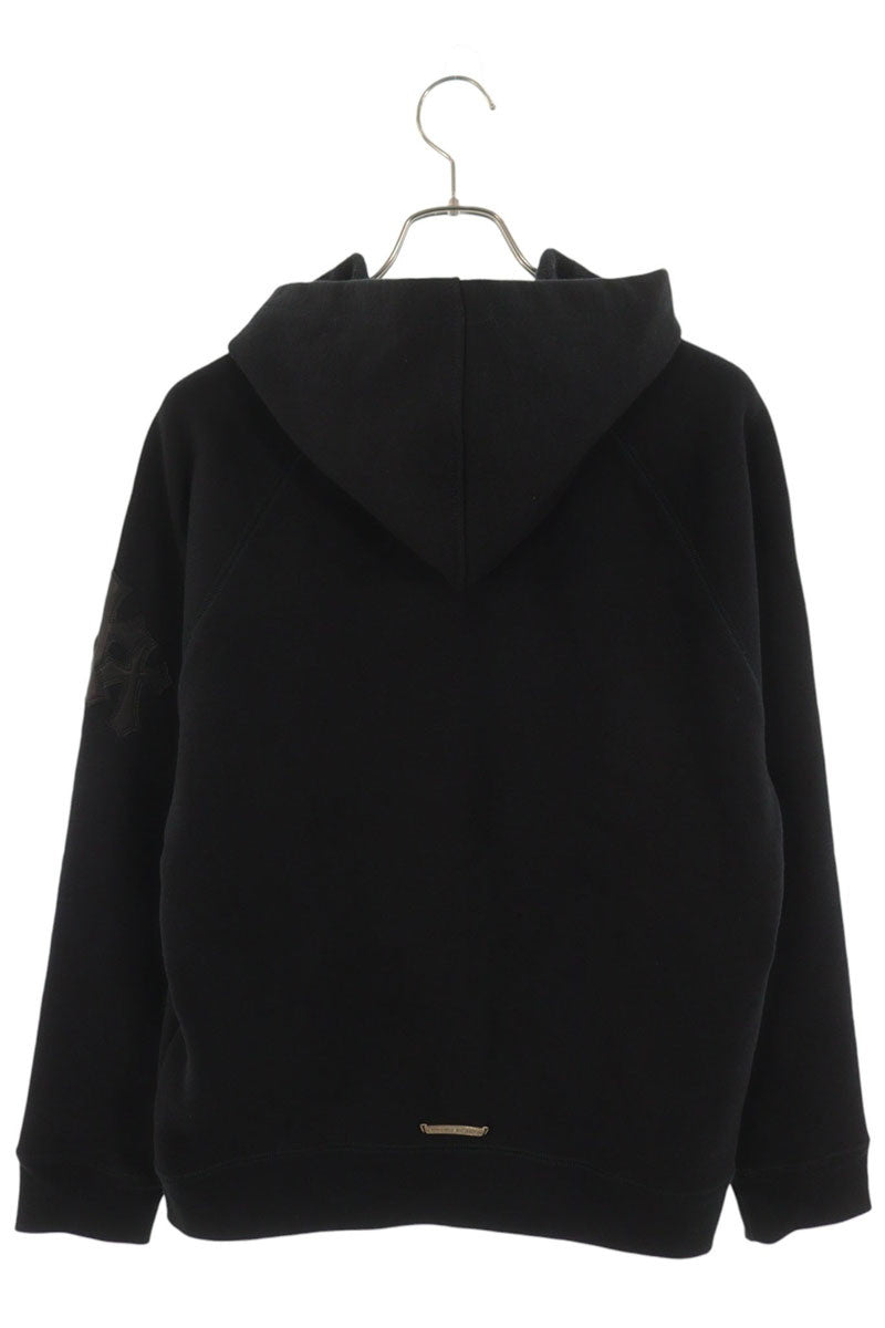 Chrome Hearts Y NOT HD PLVR GYN U Leather Hoodie M Size M