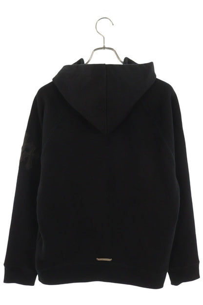 Chrome Hearts Y NOT HD PLVR GYN U Leather Hoodie M Size M