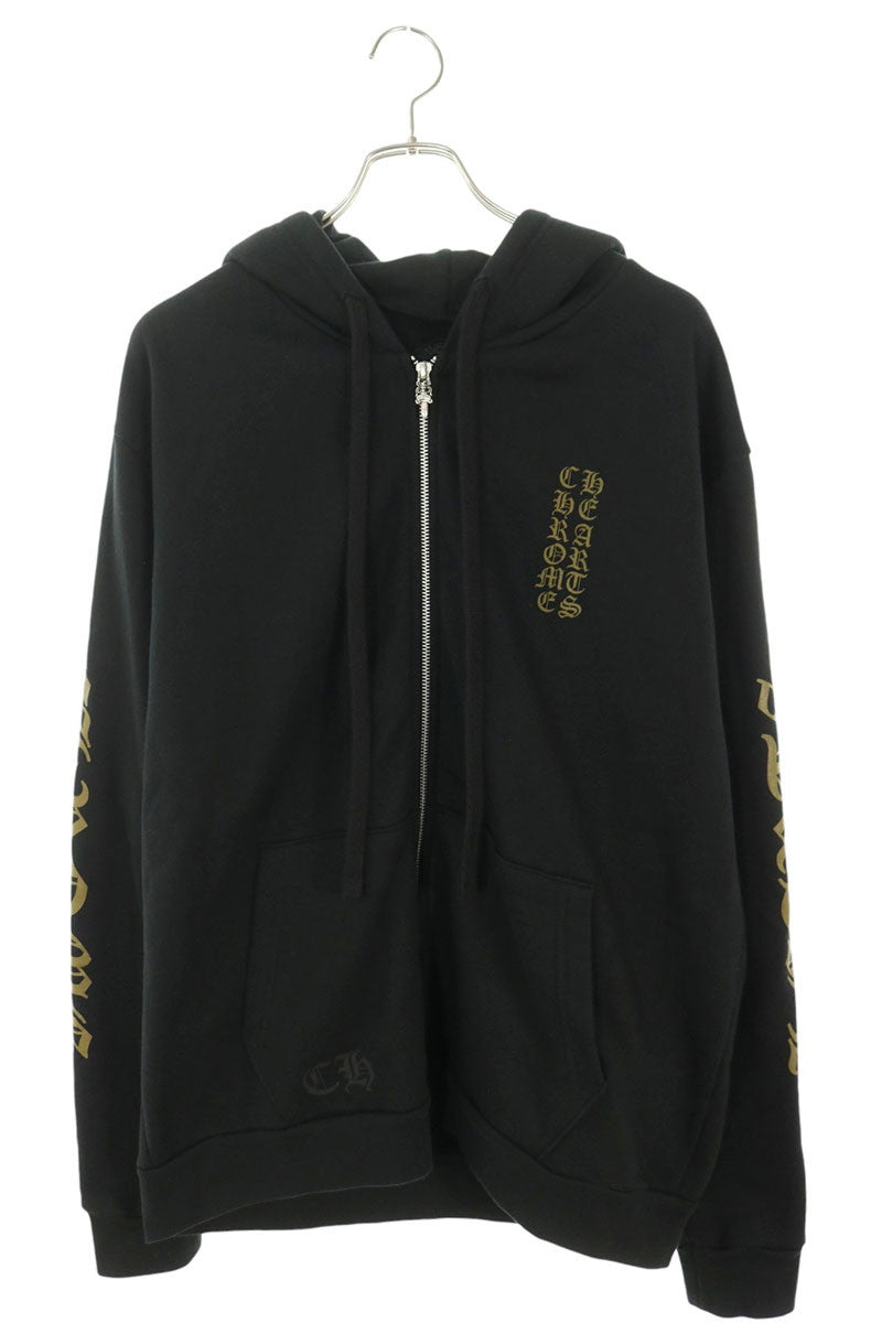 Chrome Hearts Vertical Logo Print Hoodie Multi Size M