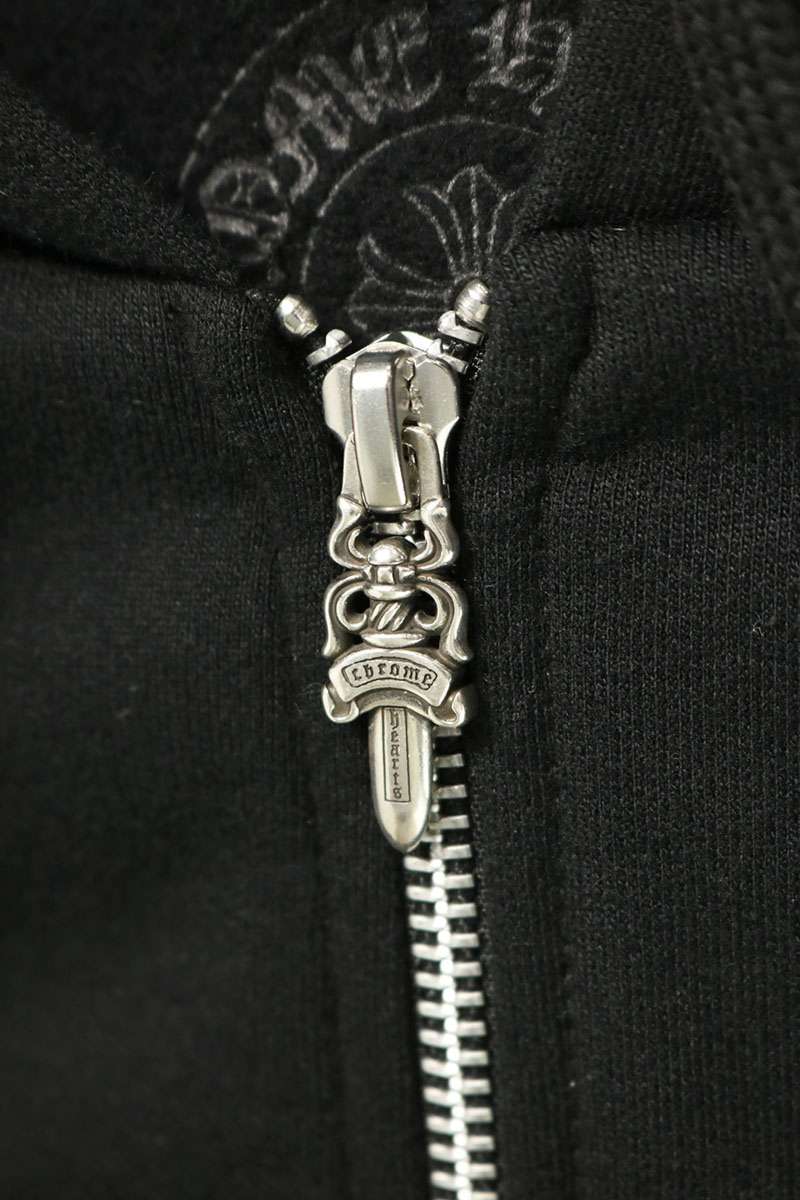 Chrome Hearts Vertical Logo Print Hoodie Multi Size M