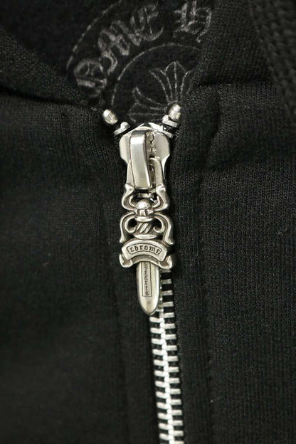 Chrome Hearts Vertical Logo Print Hoodie Multi Size M