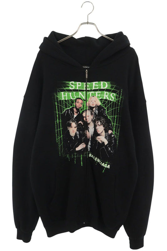 BALENCIAGA 19SS Speedhunters Zip Up Hoodie Cotton Size S