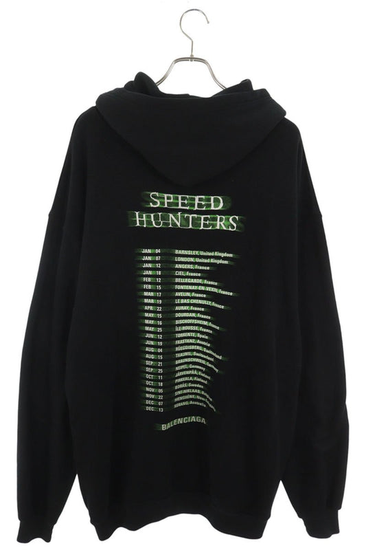 BALENCIAGA 19SS Speedhunters Zip Up Hoodie Cotton Size S