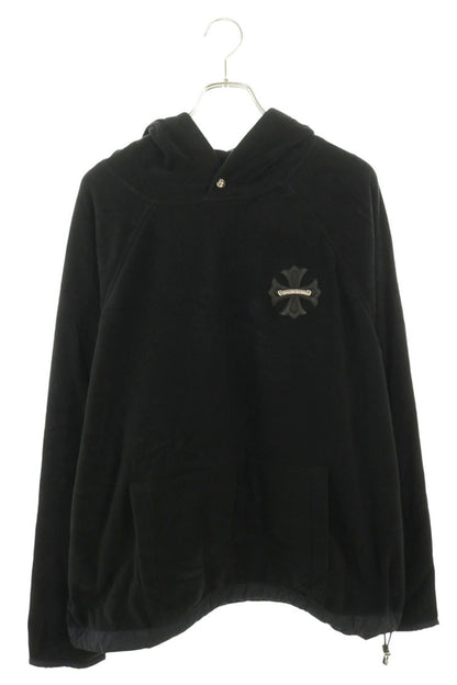 Chrome Hearts CH Patch Pullover Fleece Hoodie Size XXL