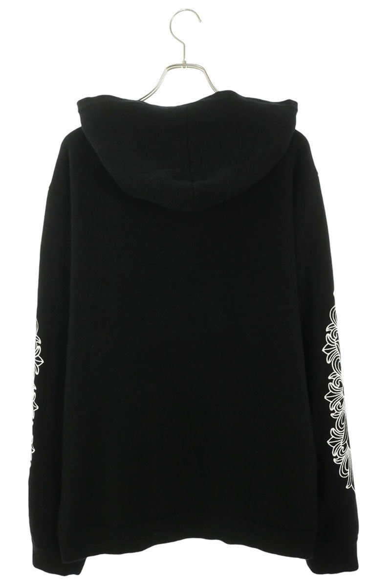 Chrome Hearts Floral Dagger Cashmere Hoodie Black Size XXL