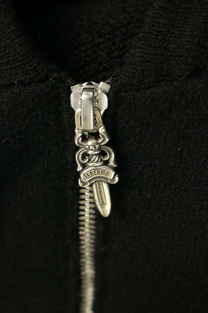 Chrome Hearts Floral Dagger Cashmere Hoodie Black Size XXL