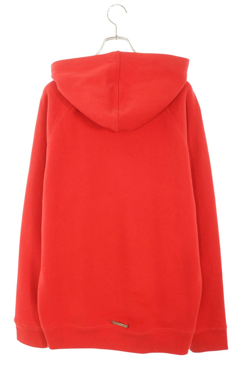 Chrome Hearts Cemetery Cross Hoodie Red/White Size XL