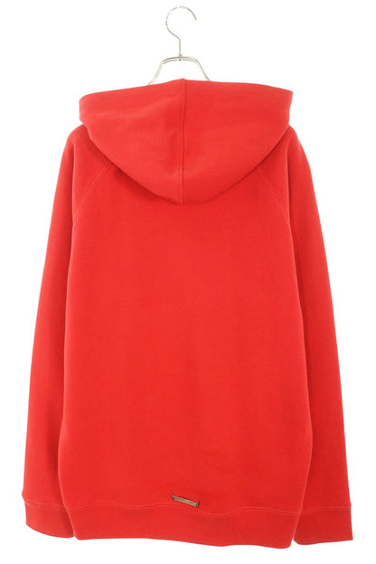 Chrome Hearts Cemetery Cross Hoodie Red/White Size XL