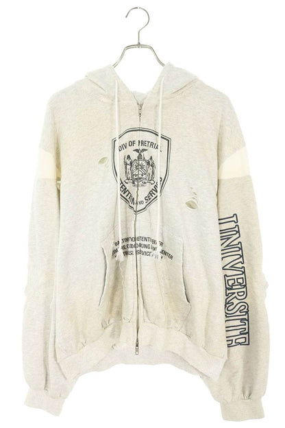 Protocol Index 26SS Vintage Reconstructed Hoodie Gray Size 3