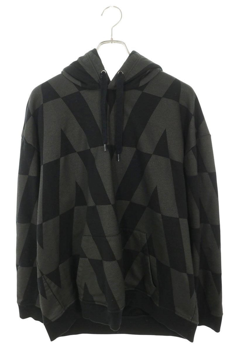 VALENTINO V-Logo All-Over Print Hoodie Black Size L