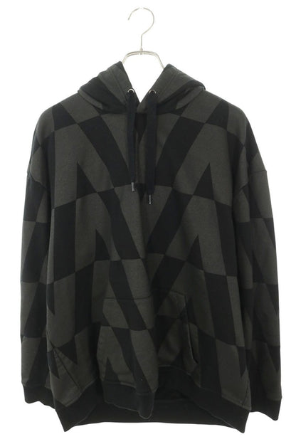 VALENTINO V-Logo All-Over Print Hoodie Black Size L