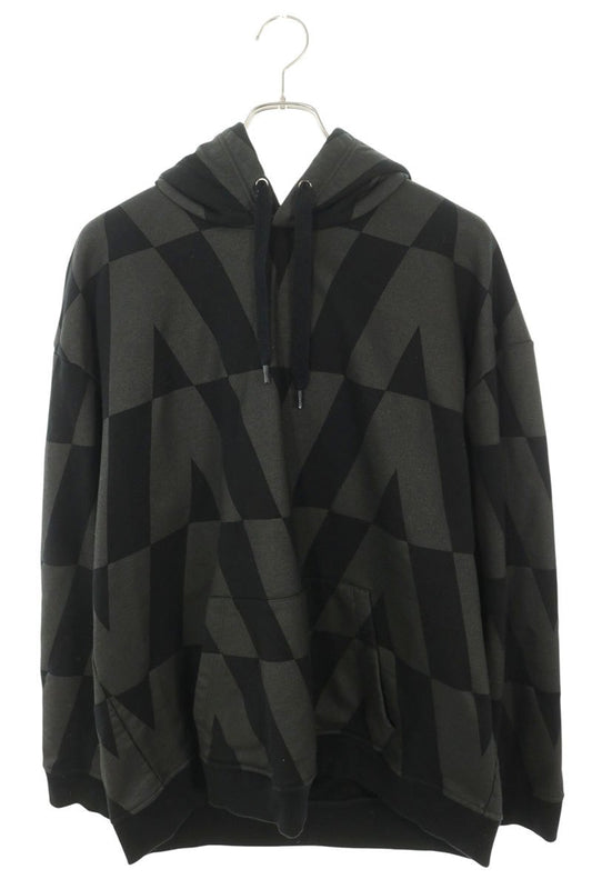 VALENTINO V-Logo All-Over Print Hoodie Black Size L