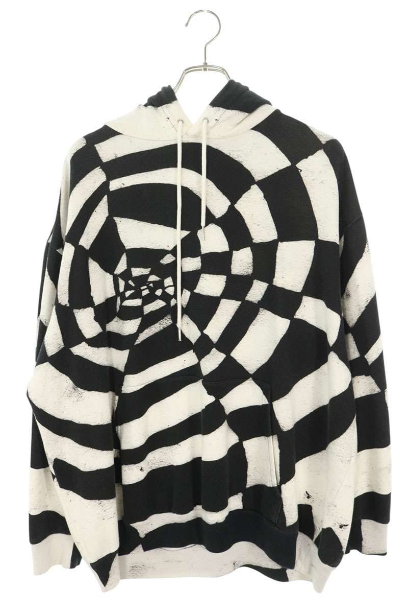 CELINE Pullover Hoodie White/Black Size XS