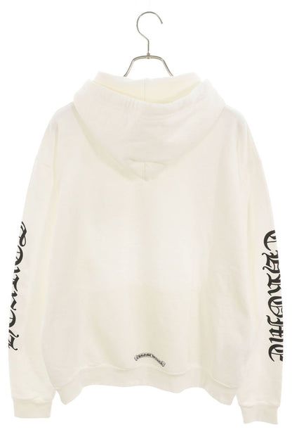 Chrome Hearts Arm Logo Print Hoodie White Size M
