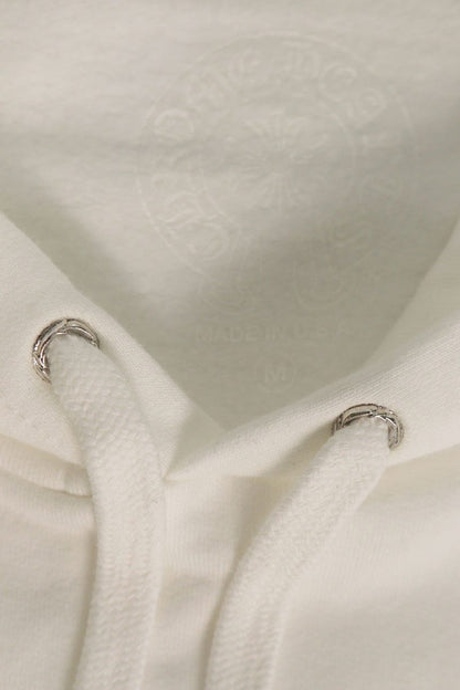 Chrome Hearts Arm Logo Print Hoodie White Size M