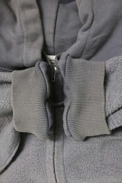 VETEMENTS Inside Out Zip-Up Hoodie Gray Size M