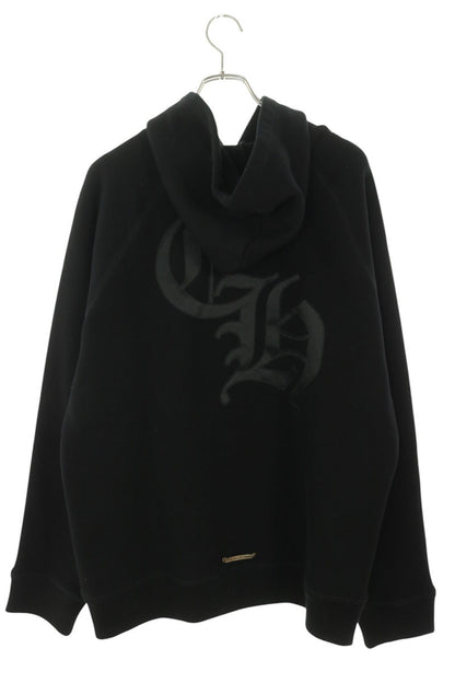Chrome Hearts Cemetery Cross CH Logo Hoodie Black Size L
