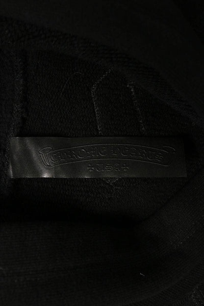 Chrome Hearts Cemetery Cross CH Logo Hoodie Black Size L