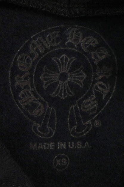 Chrome Hearts Sleeve Floral Cross Hoodie Black Size XS