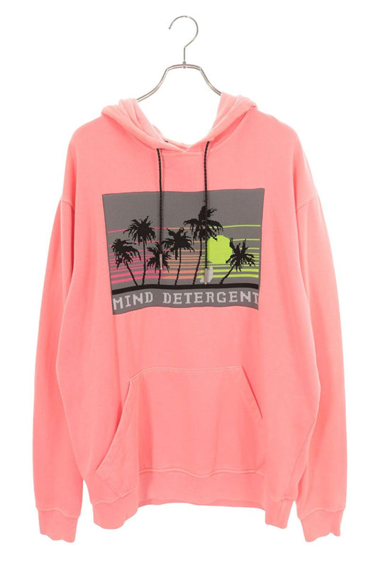 ALEXANDER WANG Front Patch Pullover Hoodie Pink Size 48