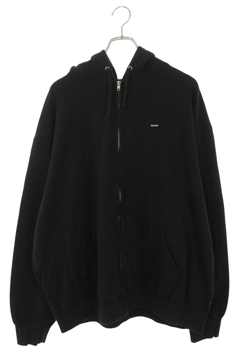 SUPREME 25AW Small Box Zip Up Hoodie Black Size XL
