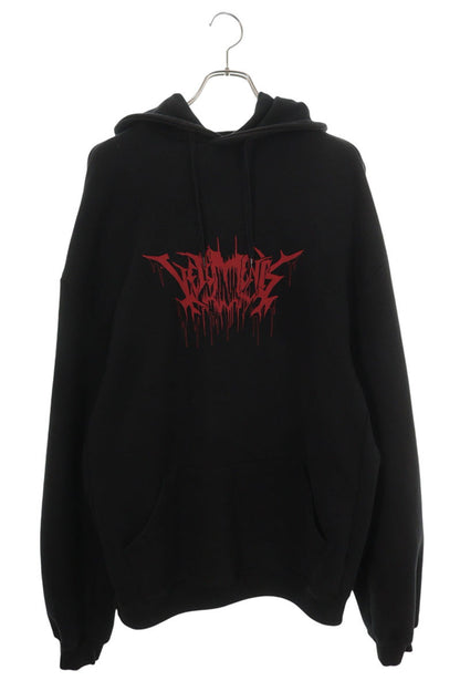 VETEMENTS Metal Logo Print Hoodie Size S
