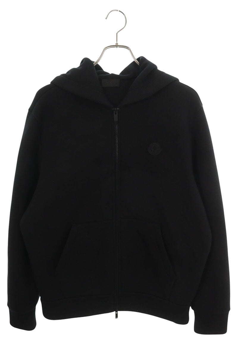 MONCLER Double Zip Logo Patch Hoodie Size M