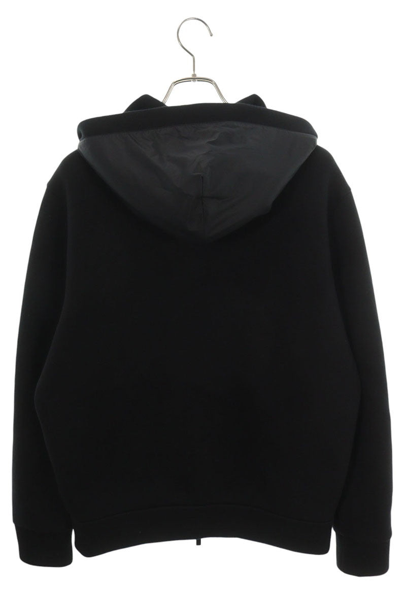 MONCLER Double Zip Logo Patch Hoodie Size M