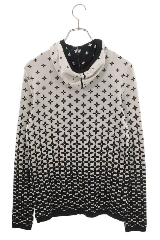 LOUISVUITTON 25SS Silk Knit Monogram Zip Hoodie Size S